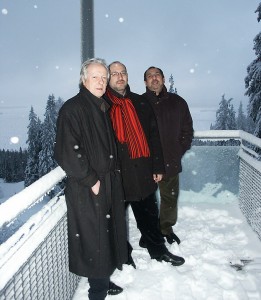 Keith Hall, Marian ja Mihai Petrescu talvisissa Koli Jazzin maisemissa